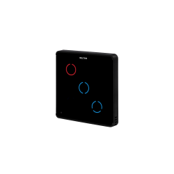 HE-TPS03-WW Touch Panel Switch, Z-Wave Plus v2 700-serien, 3 knapper, 2x indgange, 3x 5A udgange